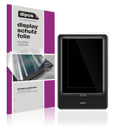 Klare Displayschutzfolie von dipos passend für SPC Light 2, präziser Zuschnitt und blasenfrei montiert
