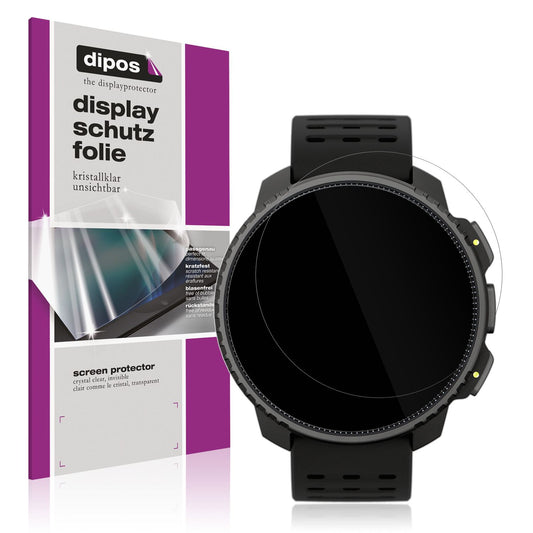 Klare Displayschutzfolie von dipos passend für Suunto Vertical, präziser Zuschnitt und blasenfrei montiert