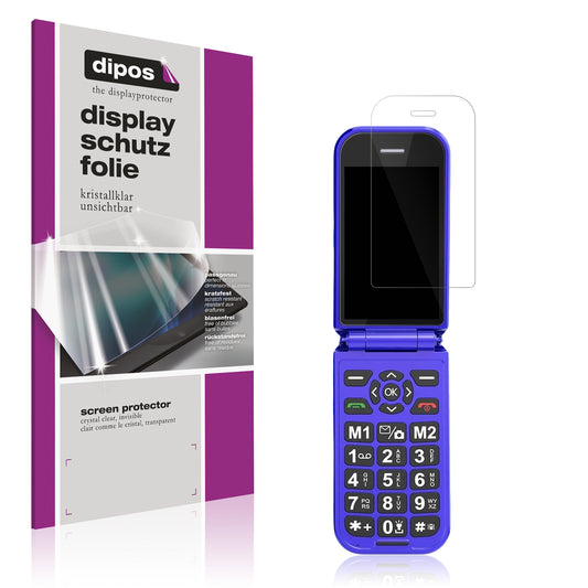 Klare Displayschutzfolie von dipos passend für Sweetlink F4 Plus, präziser Zuschnitt und blasenfrei montiert