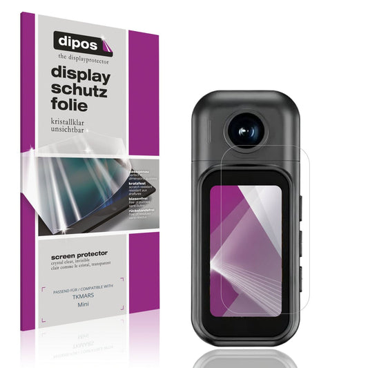 Klare Displayschutzfolie von dipos passend für TKMARS Mini, präziser Zuschnitt und blasenfrei montiert