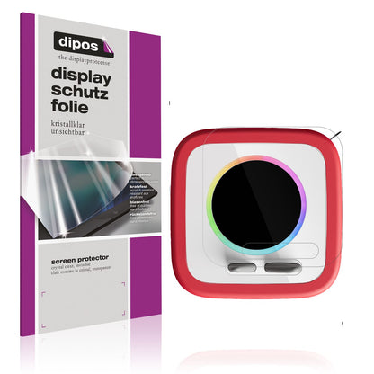 Klare Displayschutzfolie von dipos passend für Toni Toniebox 2, präziser Zuschnitt und blasenfrei montiert