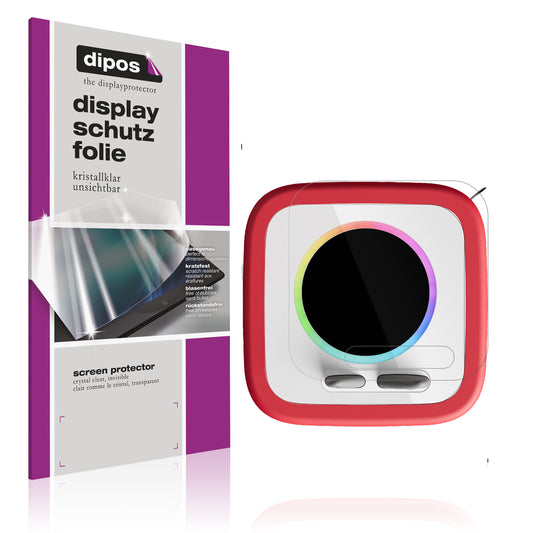 Klare Displayschutzfolie von dipos passend für Toni Toniebox 2, präziser Zuschnitt und blasenfrei montiert