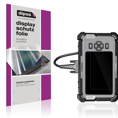 Klare Displayschutzfolie von dipos passend für TOPDON OBD2 AD500, präziser Zuschnitt und blasenfrei montiert