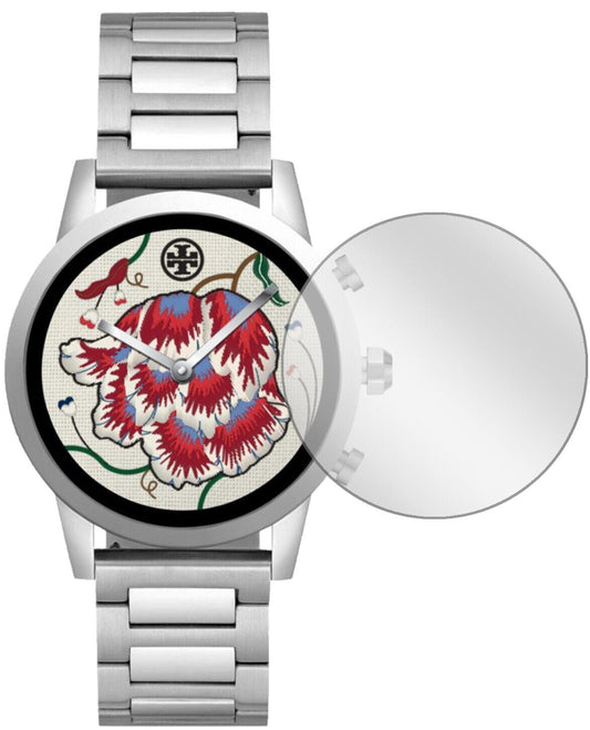 Klare Displayschutzfolie von dipos passend für Tory Burch Gigi Watch 40mm, präziser Zuschnitt und blasenfrei montiert