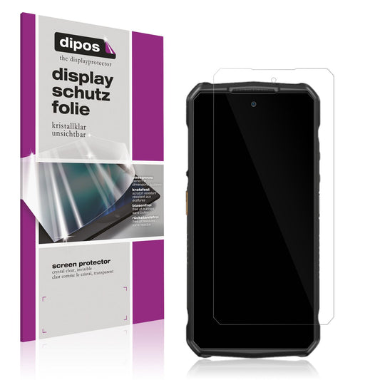 Klare Displayschutzfolie von dipos passend für Ulefone Armor 29 Ultra, präziser Zuschnitt und blasenfrei montiert