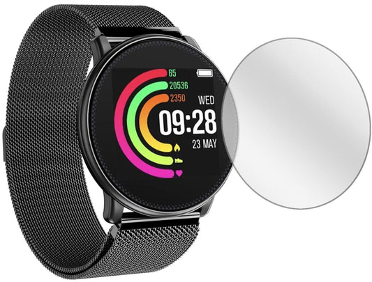 Klare Displayschutzfolie von dipos passend für Umidigi Uwatch, präziser Zuschnitt und blasenfrei montiert