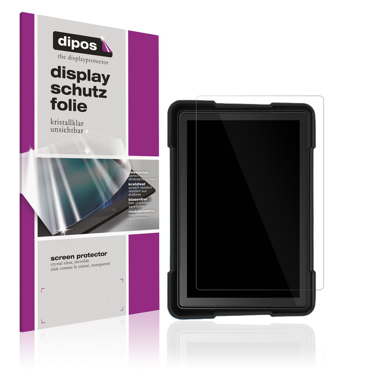 Klare Displayschutzfolie von dipos passend für Vechtel Motorrad Carplay 5 Zoll, präziser Zuschnitt und blasenfrei montiert