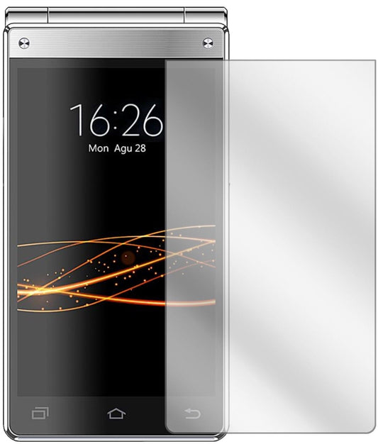 Klare Displayschutzfolie von dipos passend für VKWORLD T2 Plus, präziser Zuschnitt und blasenfrei montiert