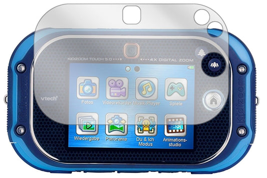 Klare Displayschutzfolie von dipos passend für Vtech Kidizoom Touch 5.0, präziser Zuschnitt und blasenfrei montiert