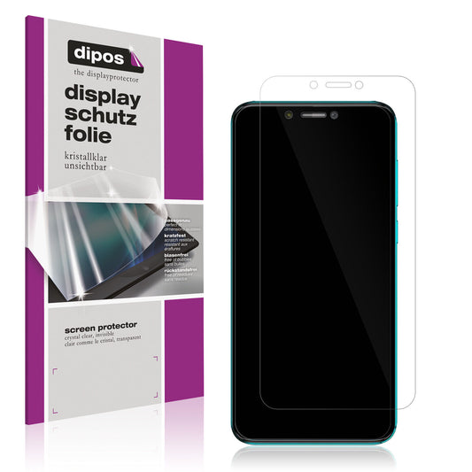 Klare Displayschutzfolie von dipos passend für Walton Primo EF10, präziser Zuschnitt und blasenfrei montiert