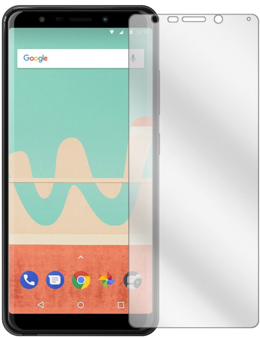 Klare Displayschutzfolie von dipos passend für Wiko View Go, präziser Zuschnitt und blasenfrei montiert