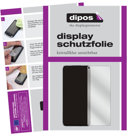 Klare Displayschutzfolie von dipos passend für Xiaomi Mi 10 Ultra, präziser Zuschnitt und blasenfrei montiert