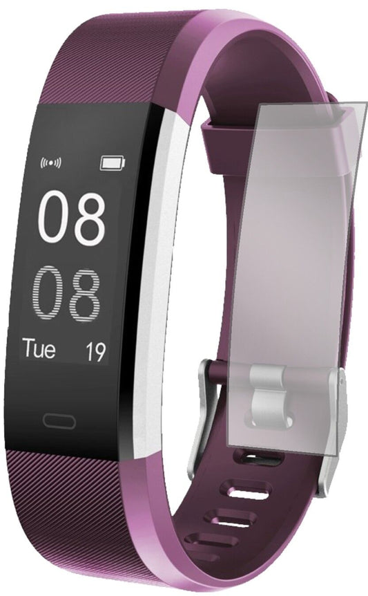 Klare Displayschutzfolie von dipos passend für Yamay Fitness Armband SW333, präziser Zuschnitt und blasenfrei montiert