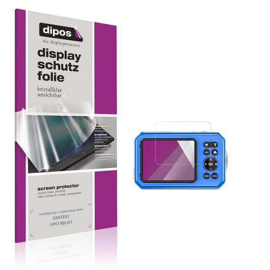 Klare Displayschutzfolie von dipos passend für ZANTEEY UP019BU01, präziser Zuschnitt und blasenfrei montiert