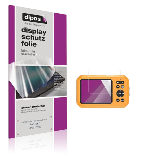 Klare Displayschutzfolie von dipos passend für ZANTEEY UP021DY02, präziser Zuschnitt und blasenfrei montiert