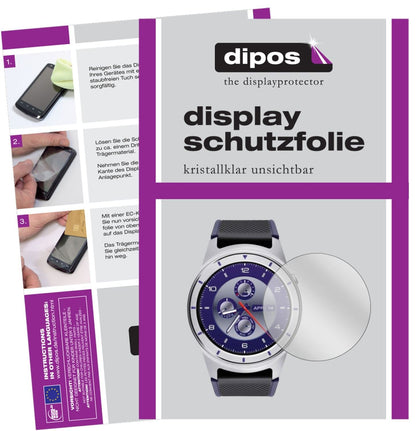 Klare Displayschutzfolie von dipos passend für ZTE Quartz, präziser Zuschnitt und blasenfrei montiert