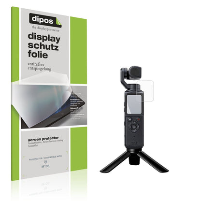 Matte Displayschutzfolie von dipos passend für 7JI M105, präziser Zuschnitt und blasenfrei montiert