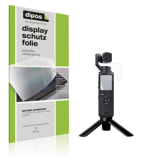 Matte Displayschutzfolie von dipos passend für 7JI M105, präziser Zuschnitt und blasenfrei montiert