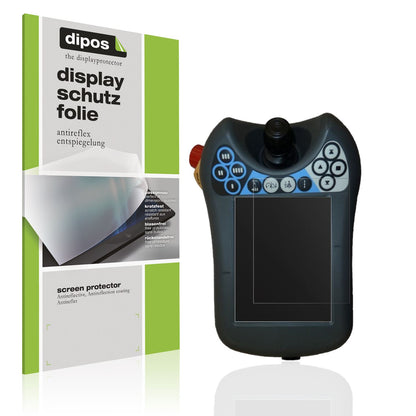 Matte Displayschutzfolie von dipos passend für ABB IRC5 FlexPendant TPU4, präziser Zuschnitt und blasenfrei montiert