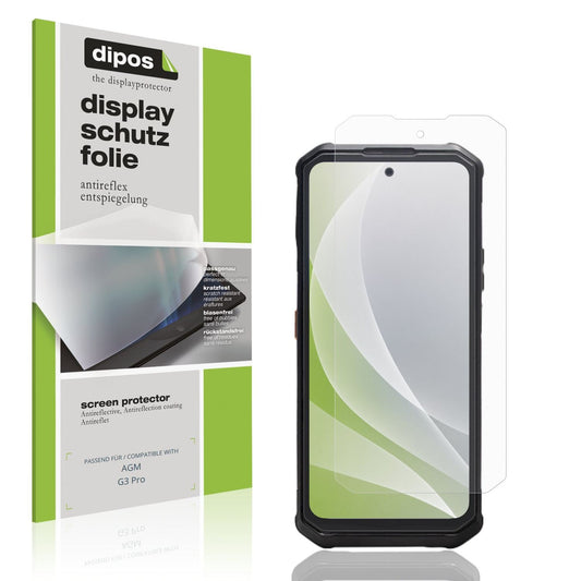 Matte Displayschutzfolie von dipos passend für AGM G3 Pro, präziser Zuschnitt und blasenfrei montiert