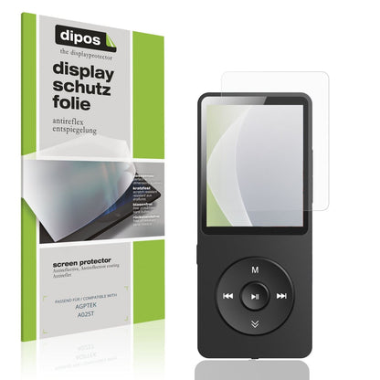 Matte Displayschutzfolie von dipos passend für AGPTEK A02ST, präziser Zuschnitt und blasenfrei montiert