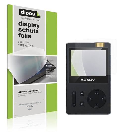 Matte Displayschutzfolie von dipos passend für AGXOV V08, präziser Zuschnitt und blasenfrei montiert