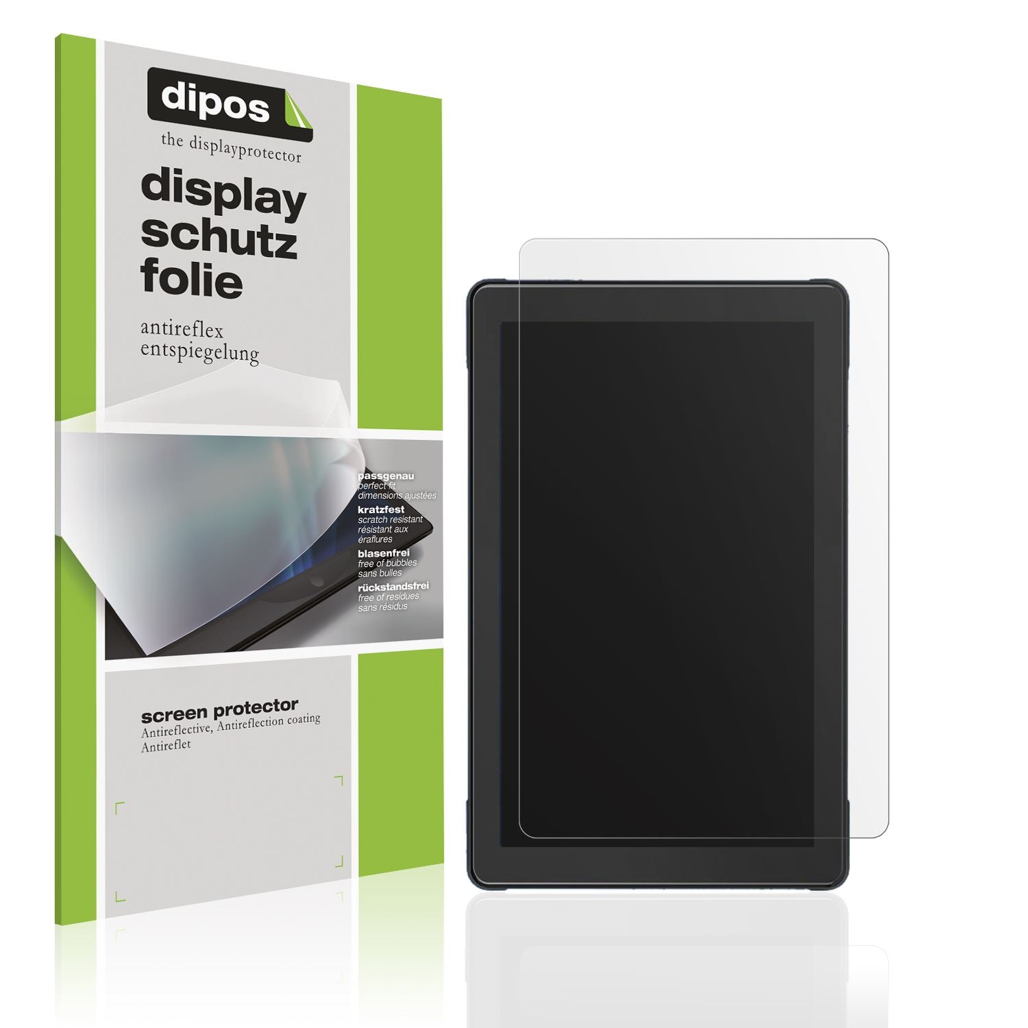 Matte Displayschutzfolie von dipos passend für Airpuxem Motorrad Carplay 7 Zoll, präziser Zuschnitt und blasenfrei montiert