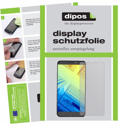 Matte Displayschutzfolie von dipos passend für Alcatel   A7 XL, präziser Zuschnitt und blasenfrei montiert