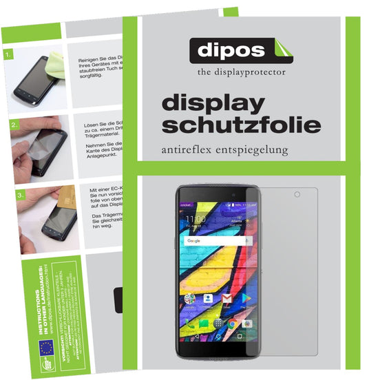 Matte Displayschutzfolie von dipos passend für Alcatel Idol 5 Cricket, präziser Zuschnitt und blasenfrei montiert