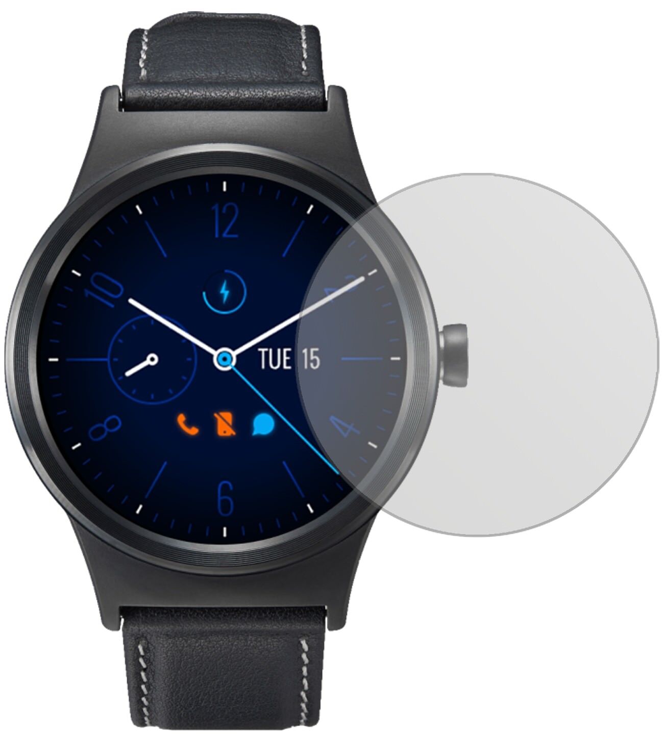 Matte Displayschutzfolie von dipos passend für Alcatel Move Time MT10G, präziser Zuschnitt und blasenfrei montiert