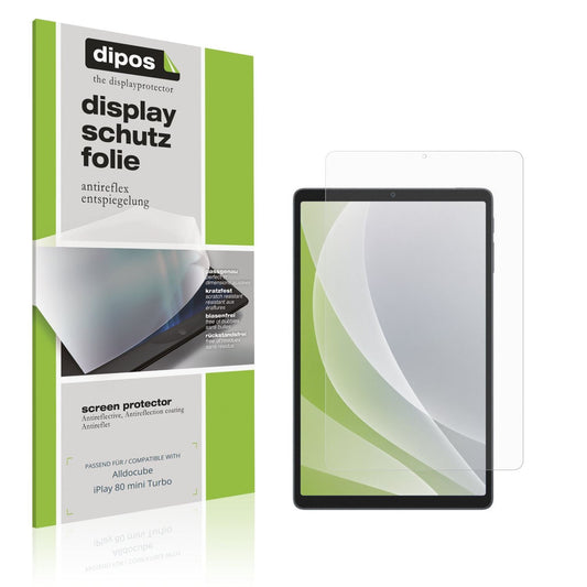 Matte Displayschutzfolie von dipos passend für Alldocube iPlay 80 mini Turbo, präziser Zuschnitt und blasenfrei montiert