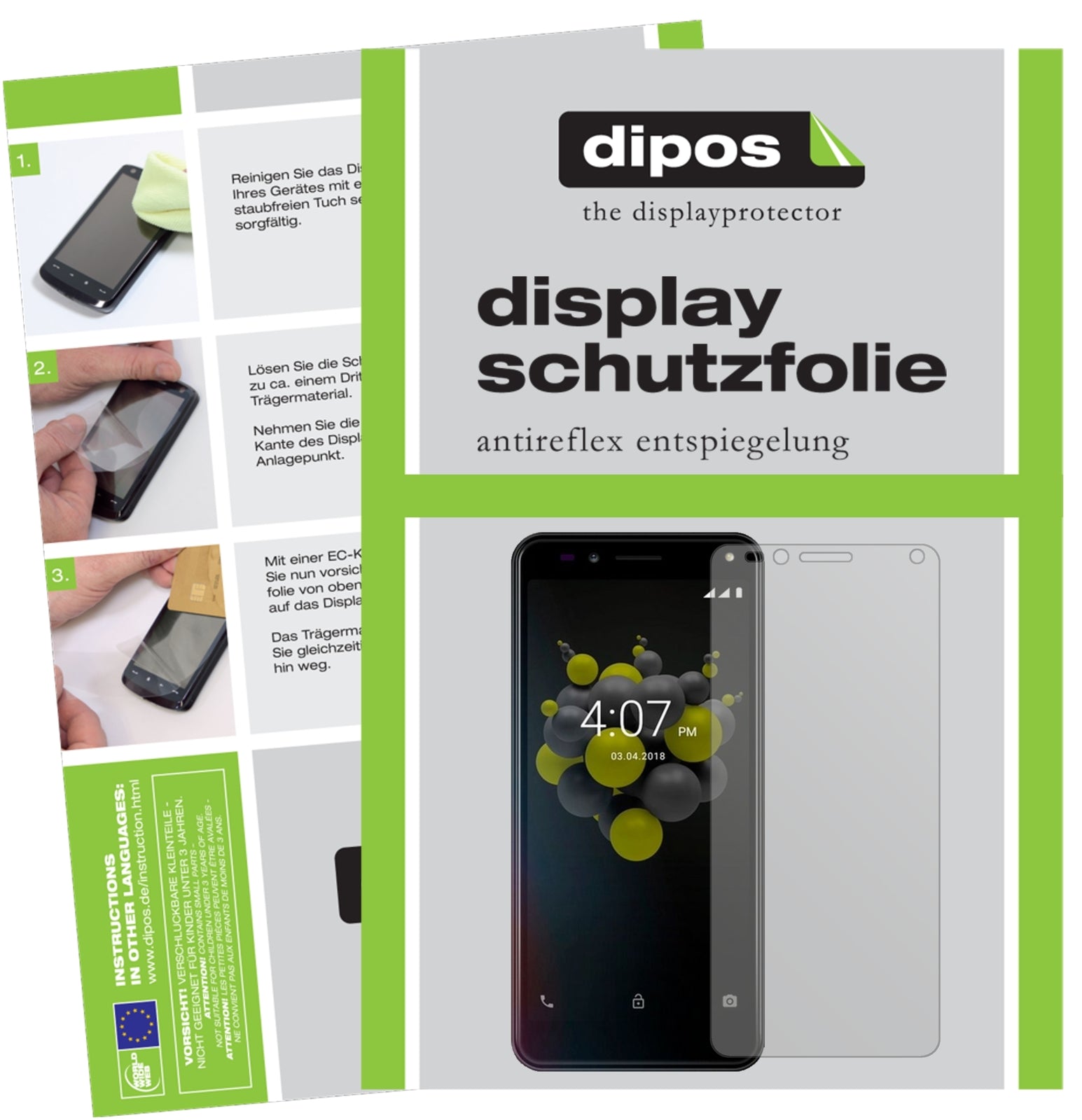 Matte Displayschutzfolie von dipos passend für Allview A9 Plus, präziser Zuschnitt und blasenfrei montiert