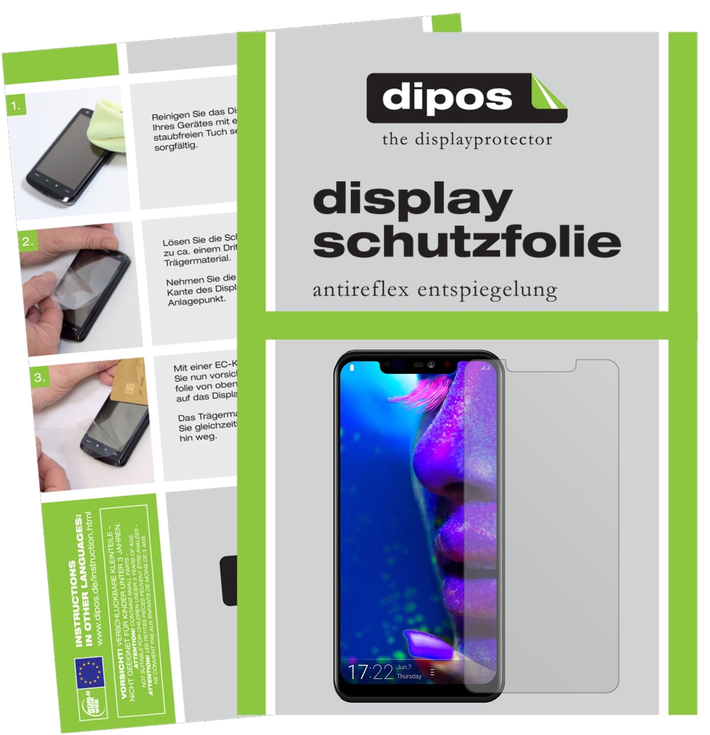 Matte Displayschutzfolie von dipos passend für Allview Soul X5 Pro, präziser Zuschnitt und blasenfrei montiert