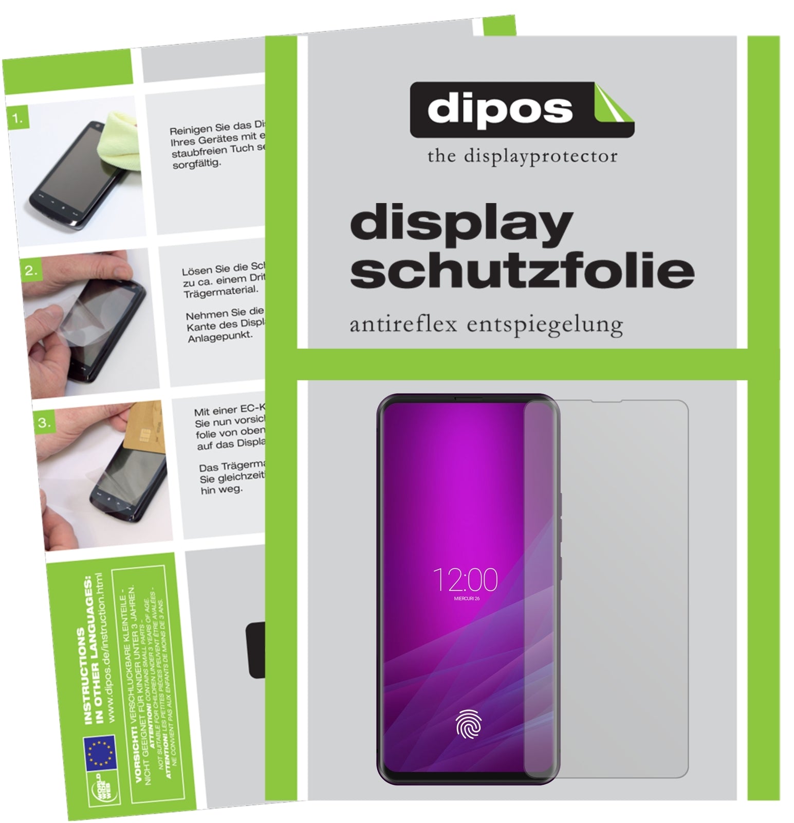 Matte Displayschutzfolie von dipos passend für Allview Soul X6 Xtreme, präziser Zuschnitt und blasenfrei montiert