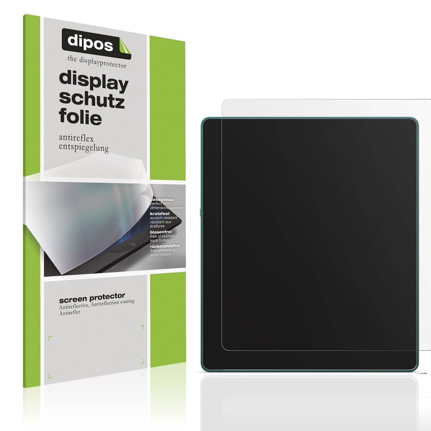 Matte Displayschutzfolie von dipos passend für Amazon Kindle Scrible 2024, präziser Zuschnitt und blasenfrei montiert