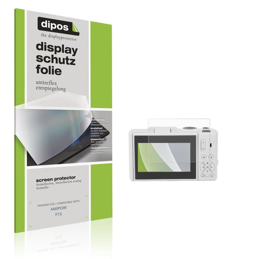 Matte Displayschutzfolie von dipos passend für AMIPOW F15, präziser Zuschnitt und blasenfrei montiert
