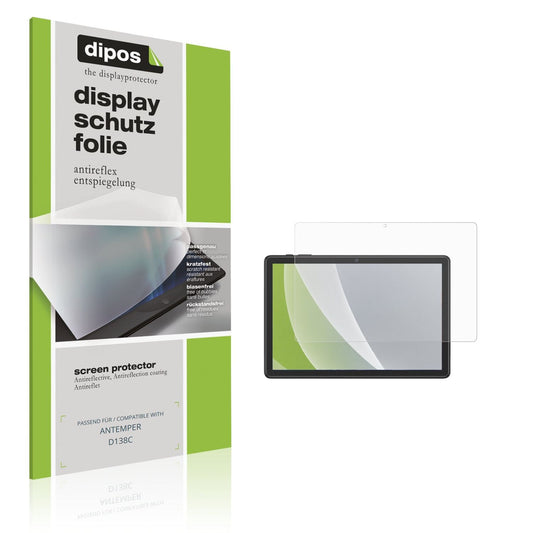 Matte Displayschutzfolie von dipos passend für ANTEMPER D138C, präziser Zuschnitt und blasenfrei montiert