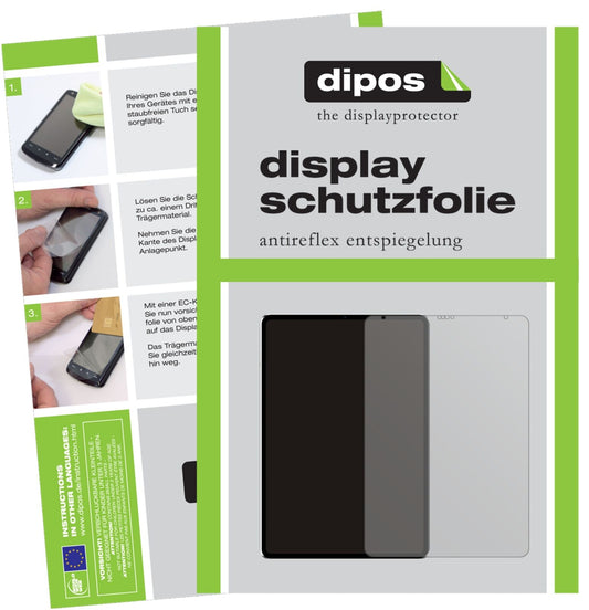 Matte Displayschutzfolie von dipos passend für Apple iPad Pro 11 Zoll (2021), präziser Zuschnitt und blasenfrei montiert