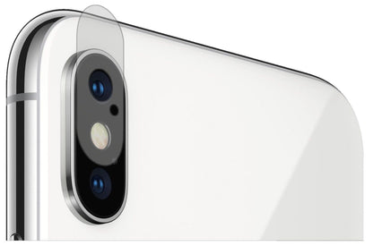Matte Displayschutzfolie von dipos passend für Apple iPhone XS Kamera, präziser Zuschnitt und blasenfrei montiert