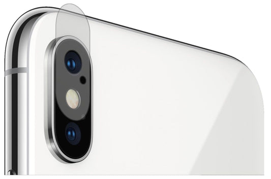 Matte Displayschutzfolie von dipos passend für Apple iPhone XS Kamera, präziser Zuschnitt und blasenfrei montiert