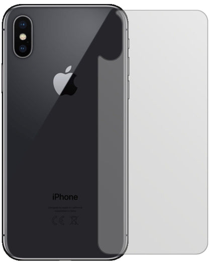 Matte Displayschutzfolie von dipos passend für Apple iPhone XS Rückseite, präziser Zuschnitt und blasenfrei montiert