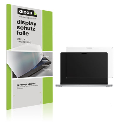 Matte Displayschutzfolie von dipos passend für Apple MacBook Pro 14 Zoll M5, präziser Zuschnitt und blasenfrei montiert
