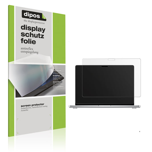 Matte Displayschutzfolie von dipos passend für Apple MacBook Pro 14 Zoll M5, präziser Zuschnitt und blasenfrei montiert