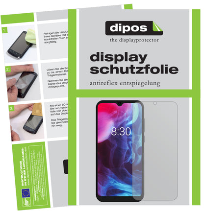 Matte Displayschutzfolie von dipos passend für Archos Oxygen 63, präziser Zuschnitt und blasenfrei montiert