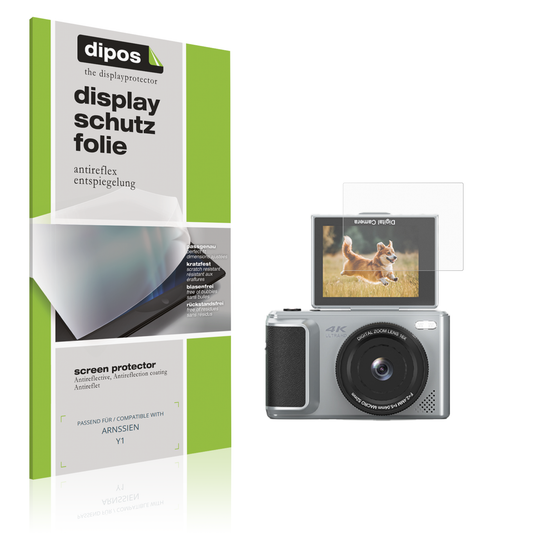 Matte Displayschutzfolie von dipos passend für ARNSSIEN Y1, präziser Zuschnitt und blasenfrei montiert
