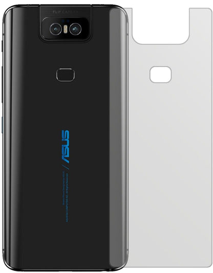 Matte Displayschutzfolie von dipos passend für Asus Zenfone 6 (ZS630KL) Rückseite, präziser Zuschnitt und blasenfrei montiert
