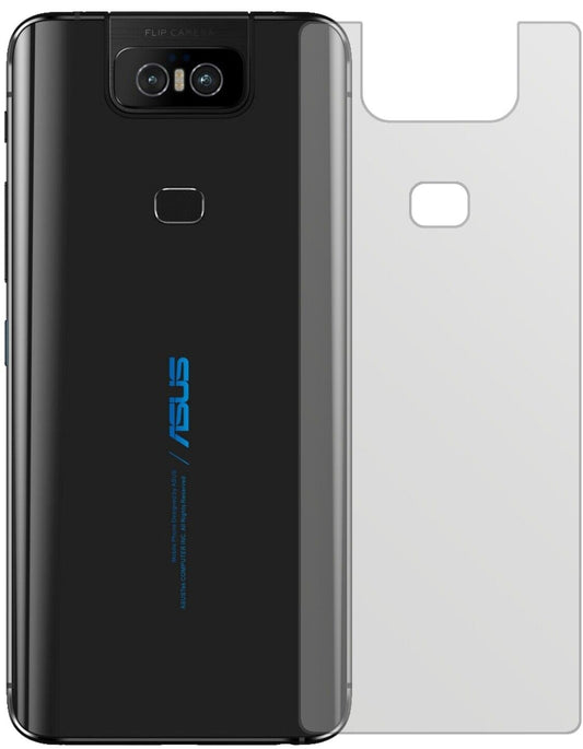 Matte Displayschutzfolie von dipos passend für Asus Zenfone 6 (ZS630KL) Rückseite, präziser Zuschnitt und blasenfrei montiert