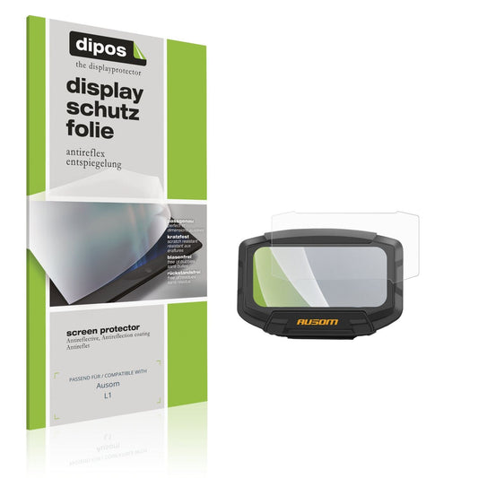 Matte Displayschutzfolie von dipos passend für Ausom L1, präziser Zuschnitt und blasenfrei montiert