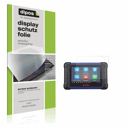 Matte Displayschutzfolie von dipos passend für Autel MaxiIM IM508S, präziser Zuschnitt und blasenfrei montiert