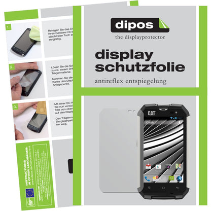 Matte Displayschutzfolie von dipos passend für B15 CAT, präziser Zuschnitt und blasenfrei montiert